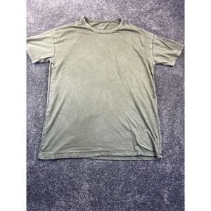 Aerie T-Shirt Mens Small Relaxed Fit Crewneck Short Sleeve Cotton Pullover Green